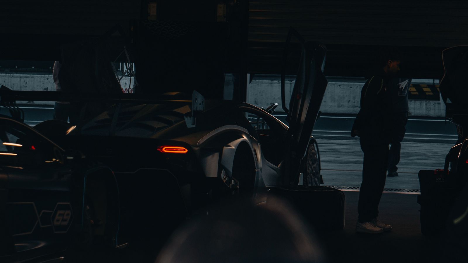 Lamborghini ai box – World Finals, Monza